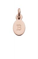 KA Oval Letter B, 18K Rose Gold Vermeil